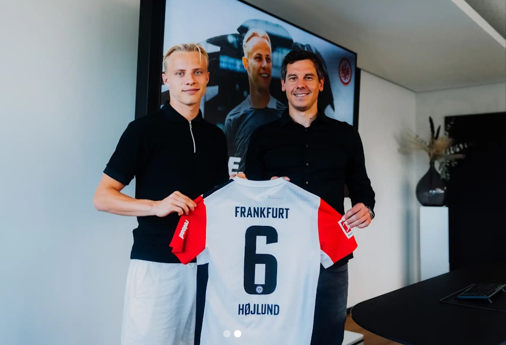 官方：小霍伊倫肌肉不適退出丹麥U21集訓(xùn)，返回法蘭克福接受檢查