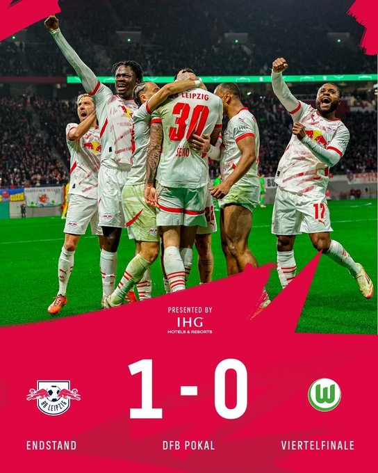 德國(guó)杯四強(qiáng)出爐：勒沃庫(kù)森、萊比錫、斯圖加特+德丙比勒菲爾德！