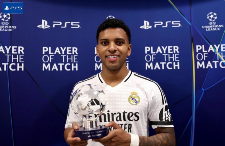 1進(jìn)球1關(guān)鍵傳球，羅德里戈當(dāng)選皇馬2-1馬競(jìng)一役全場(chǎng)最佳