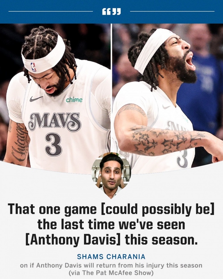 Shams：濃眉和經(jīng)紀(jì)團(tuán)隊(duì)會進(jìn)行艱難的對話 不排除缺席剩余賽季！