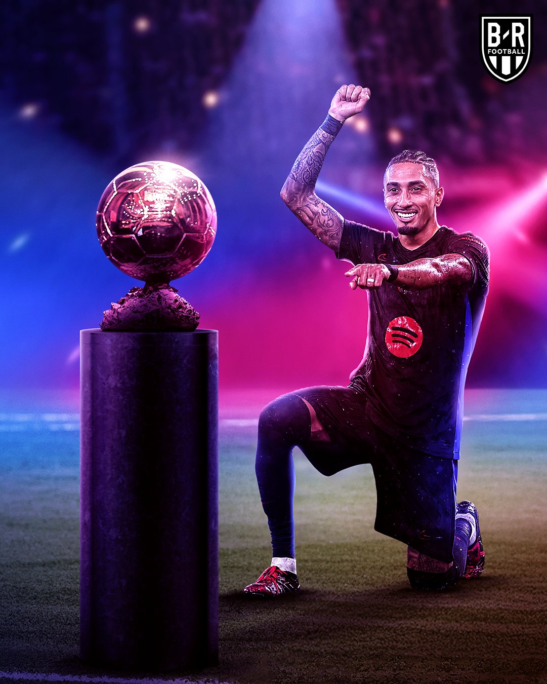 實(shí)打?qū)嵉?000萬！拉菲尼亞25球16助，金球獎賠率第3高于維尼修斯