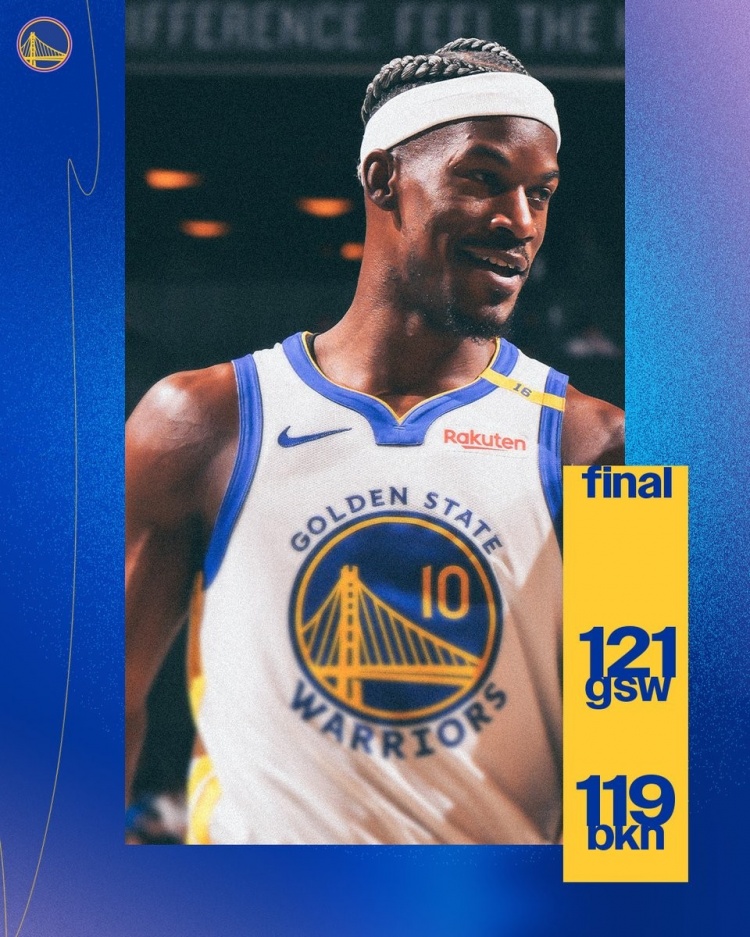 砍25分6助3斷！勇士官方贏球海報(bào)封面人物：巴特勒