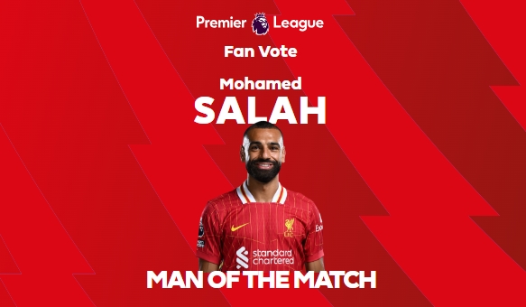 點(diǎn)射雙響！官方：薩拉赫當(dāng)選利物浦vs南安普頓全場(chǎng)最佳