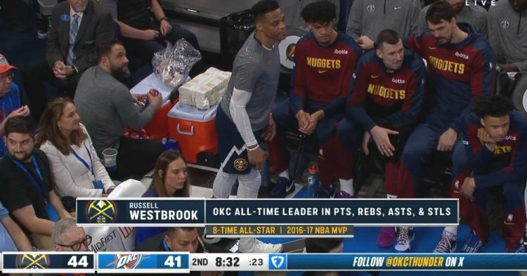 俄城之王！威少雷霆生涯得分籃板助攻搶斷皆排隊(duì)史第一