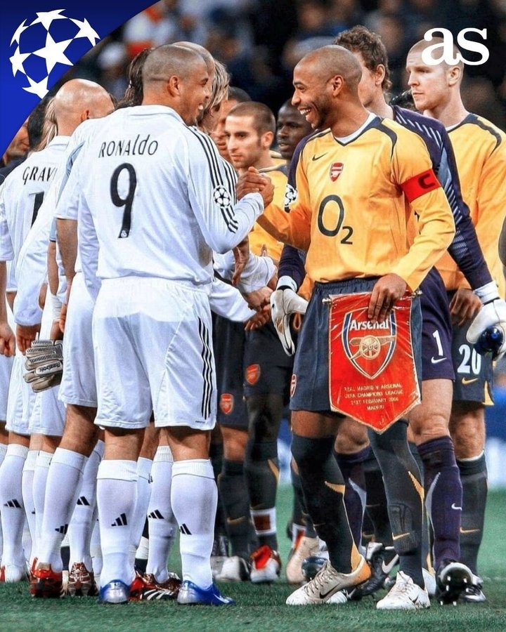 阿森納時隔19年歐冠再遇皇馬，上一次阿森納兩回合1-0淘汰對手