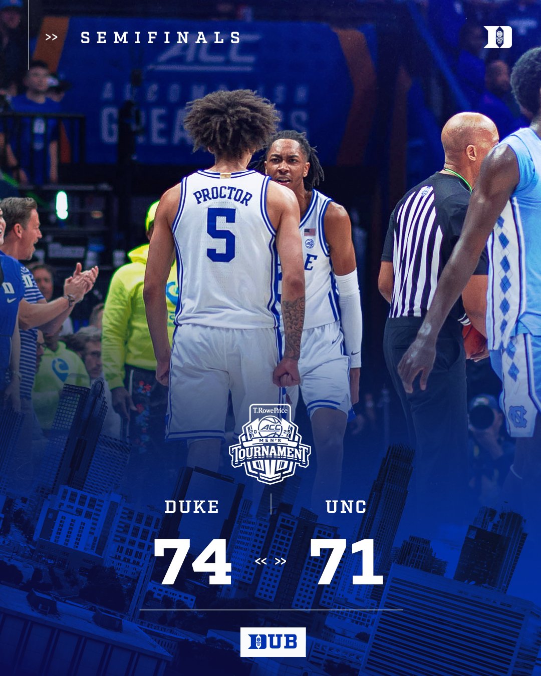 弗拉格因傷缺陣！北卡關(guān)鍵扳平罰球違例 杜克涉險(xiǎn)過關(guān)晉級ACC決賽