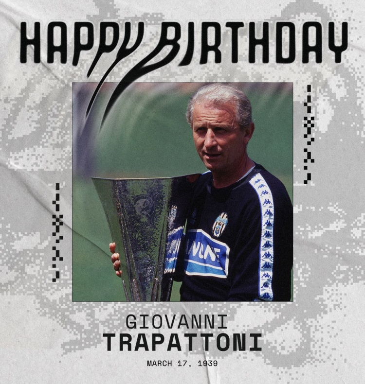 老帥特拉帕托尼迎來(lái)86歲生日，尤文、國(guó)米官方送上祝福