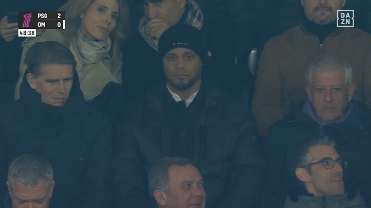 孔帕尼觀戰(zhàn)巴黎vs馬賽，法爾克：拜仁不愿回應(yīng)，可能涉及考察球員