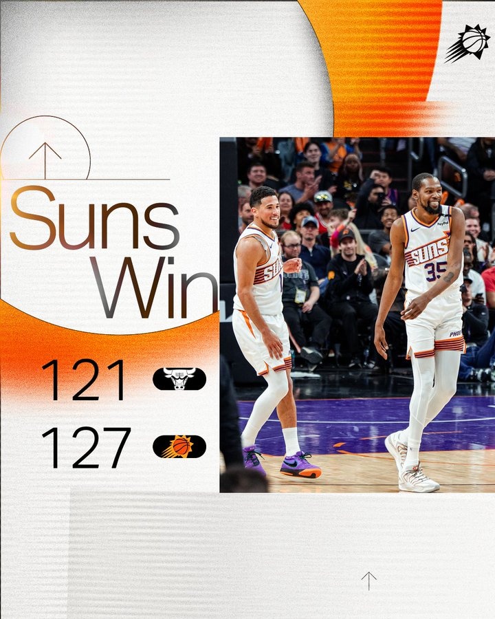 笑容重回臉龐！太陽(yáng)官方曬贏球海報(bào) 布克&杜蘭特登上封面