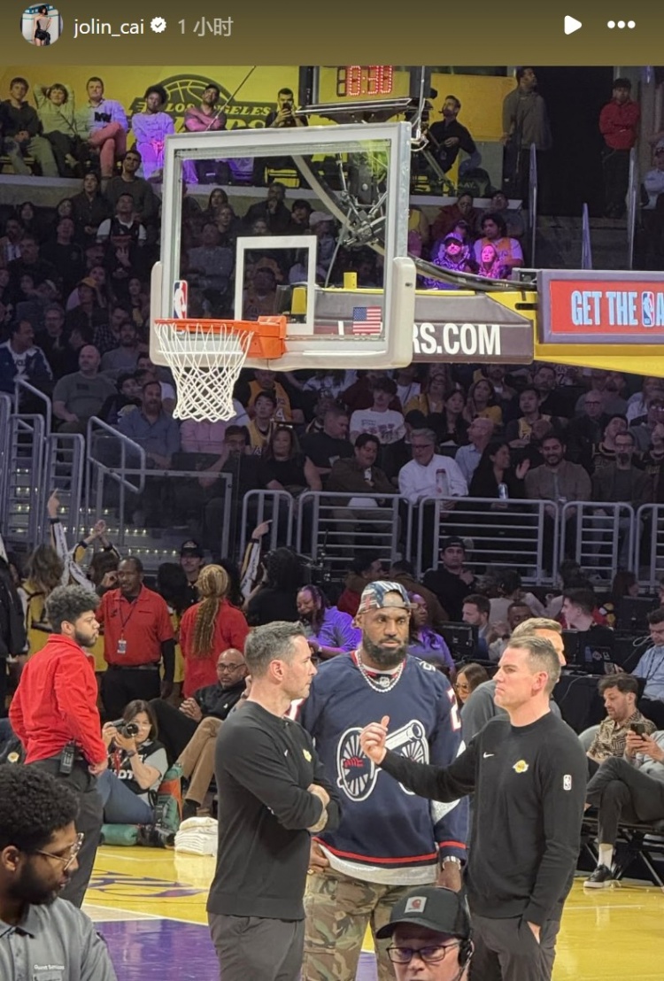 蔡依林現(xiàn)場(chǎng)觀戰(zhàn)掘金湖人 曬照詹姆斯、東契奇和約基奇