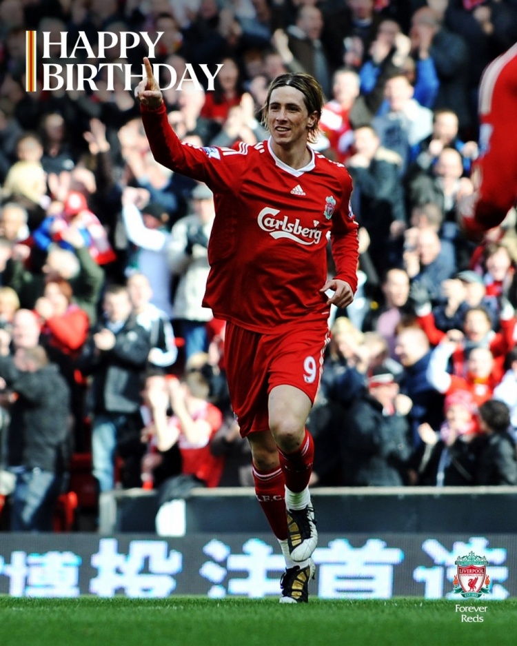 利物浦祝托雷斯41歲生日快樂(lè)，球員為紅軍出戰(zhàn)142場(chǎng)81球19助