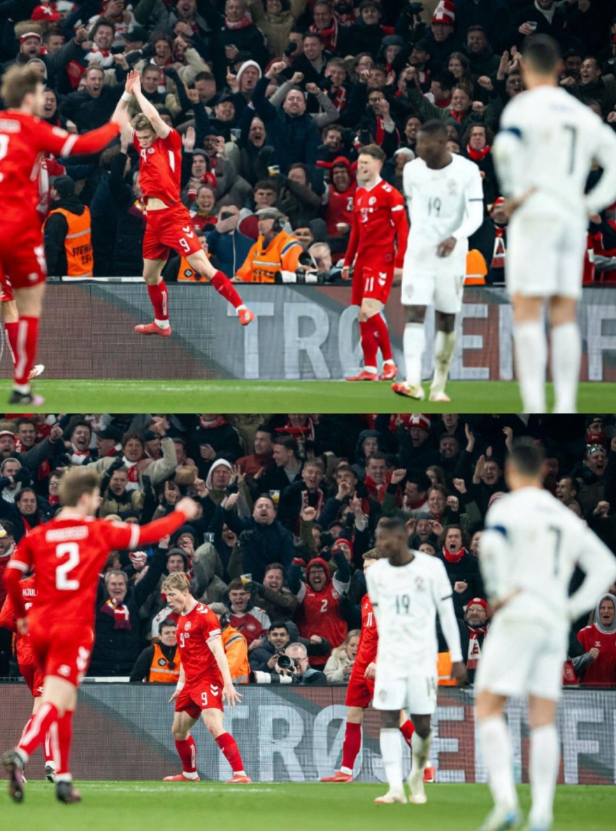 在C羅面前Siuuu！霍伊倫替補(bǔ)建功，丹麥1-0領(lǐng)先葡萄牙