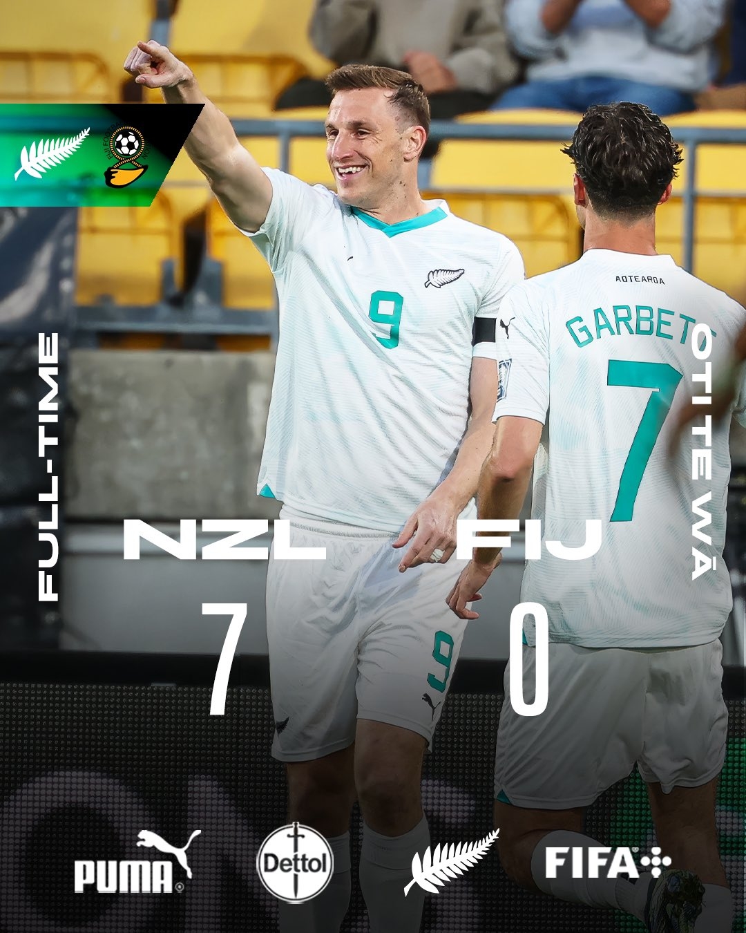 距世界杯一步之遙！新西蘭7-0進(jìn)大洋洲決賽，其FIFA排名高國足1位