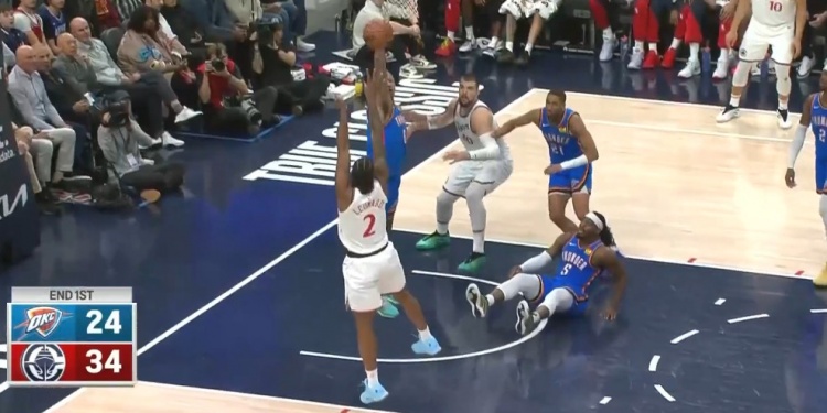 暫時(shí)壓制聯(lián)盟第一！快船首節(jié)34-24領(lǐng)先雷霆10分