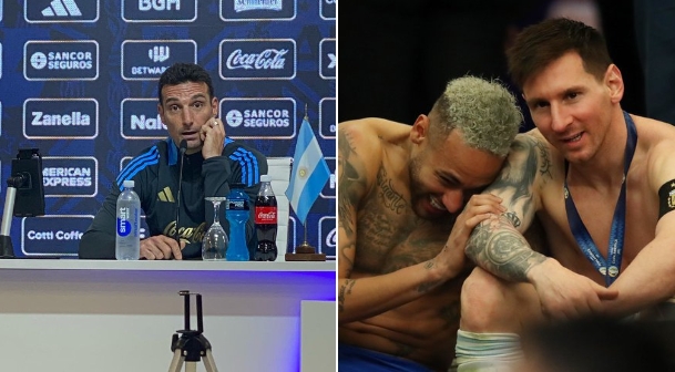 斯卡洛尼談拉菲放話：沒深入研究他的話，還記得梅西內(nèi)馬爾的畫面