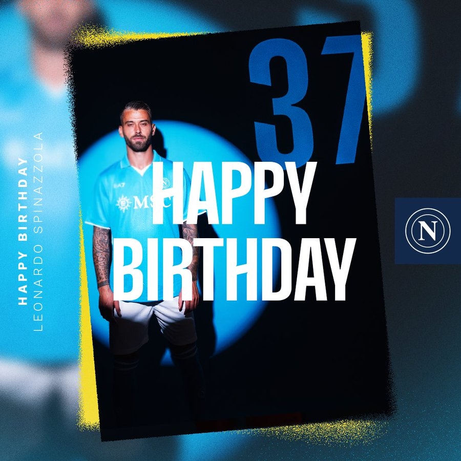生日快樂！那不勒斯官方發(fā)文慶祝斯皮納佐拉32歲生日