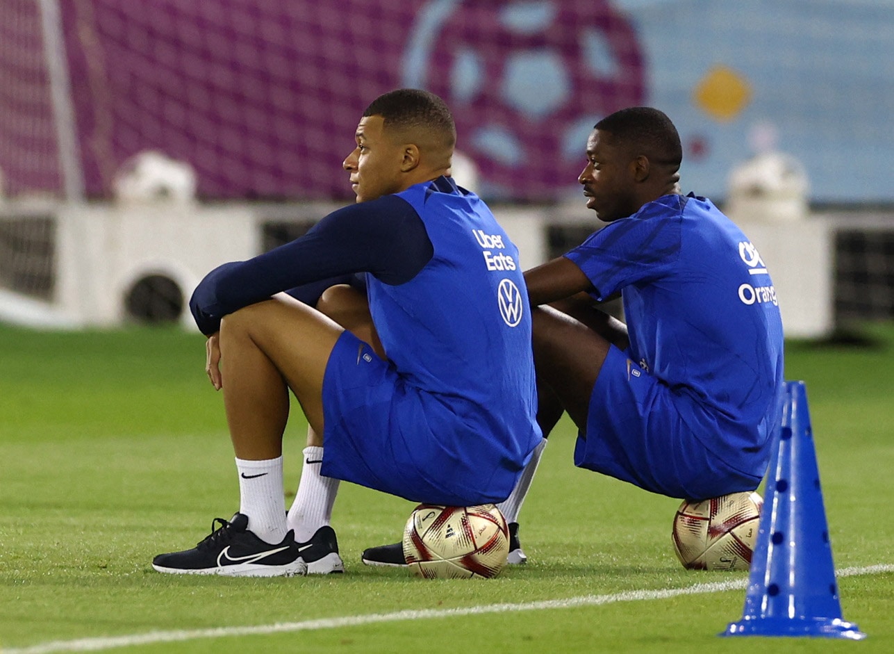 隊(duì)報(bào)預(yù)測(cè)法國(guó)首發(fā)：奧利塞、姆巴佩、登貝萊三叉戟，拉比奧特缺陣